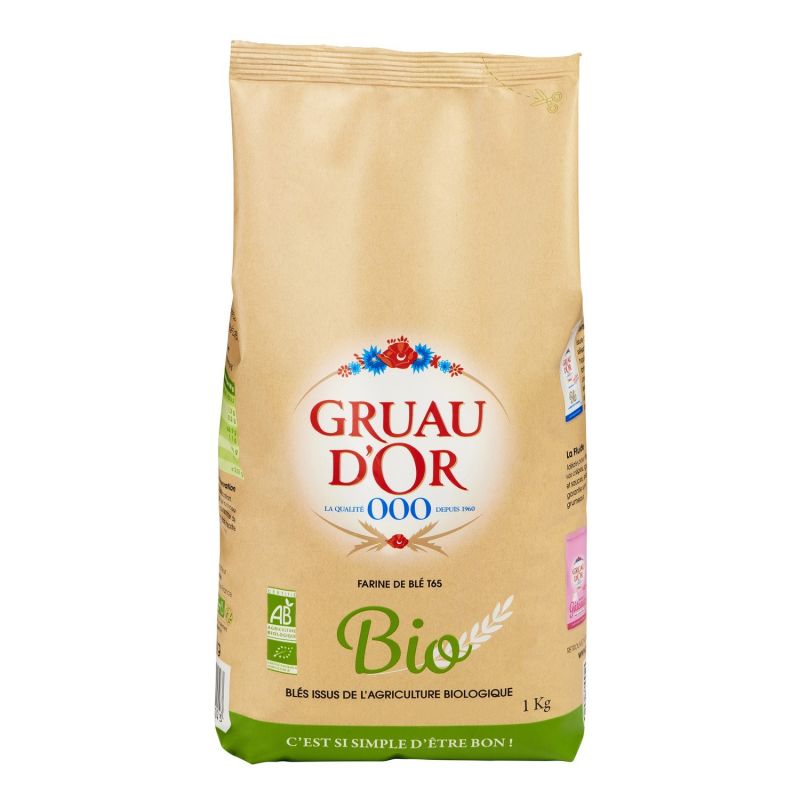 Gruau Dor D'Or Farine De Blé T65 Bio Le Paquet D'1Kg