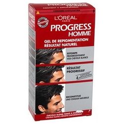 L'Oréal Paris Progress Gel De Repigmentation Homme Blond Foncé À Châtain : La Boite 160 Ml