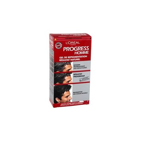 L'Oréal Paris Progress Gel De Repigmentation Homme Blond Foncé À Châtain : La Boite 160 Ml