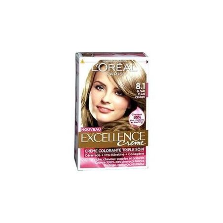 L'Oréal Paris Excellence Crème Coloration Permanente 8.1 Blond Clair Cendré
