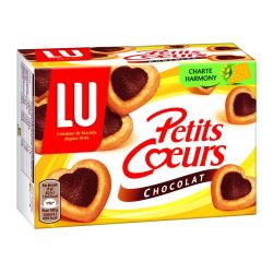 Lu Collection Biscuits Feuilletés Chocolat Petits Cœurs : La Boite De 125 G