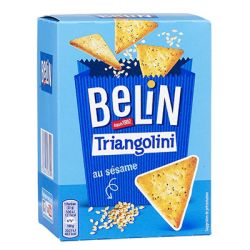 Belin Biscuits Apéritifs Triangolini Au Sésame : La Boite De 100 G