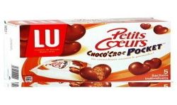 Lu Collection Biscuits Choco'Croc Petits Cœurs : Les 5 Sachets De 36 G