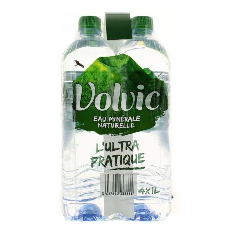 Volvic Eau Minérale Naturelle : Le Pack De 4 Bouteilles D'1L