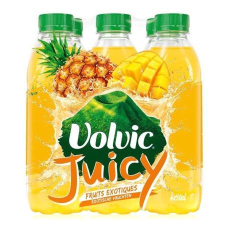 Volvic Juicy Boisson Fruits Exotiques : Le Pack De 6 Bouteilles 50Cl