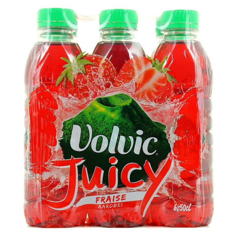 Volvic Juicy Boisson Fraise : Le Pack De 6 Bouteilles 50Cl