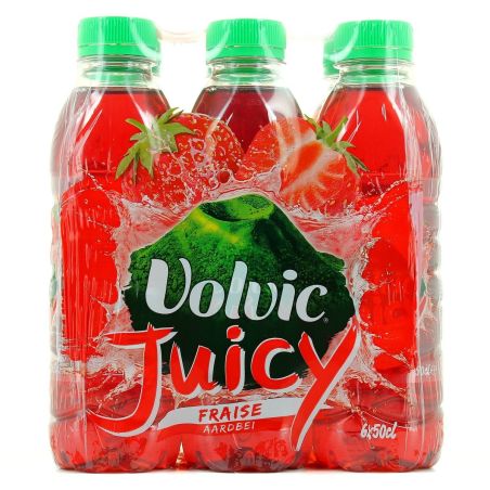 Volvic Juicy Boisson Fraise : Le Pack De 6 Bouteilles 50Cl