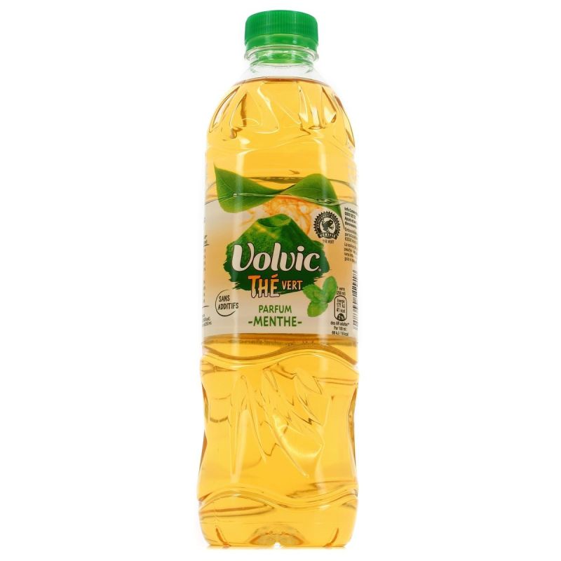 Volvic Boisson Aromatisée Thé Vert Menthe : La Bouteille De 1L