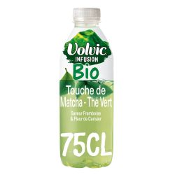 Volvic Infusion Bio Boisson Aromatisée Touche De Matcha Thé Vert : La Bouteille 75Cl