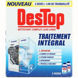 Destop Nettoyant Lave-Linge Traitement Intégral : Les 2 Doses De 250 Ml