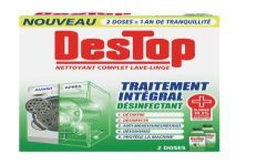 Destop Nettoyant Lave-Linge Traitement Intégral : Les 2 Flacons De 250 Ml