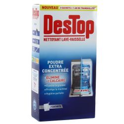 Destop Nettoyant Lave-Vaisselle En Poudre Sachets Extra-Concentrée X3