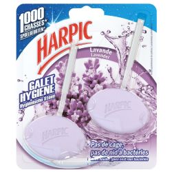 Harpic Blocs Wc Galet Hygiène Lavande Les 2 Galets De 40 G