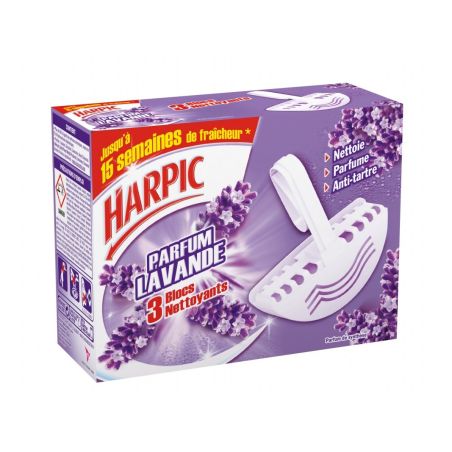 Harpic 3 Blocs Desodorisants Lavande
