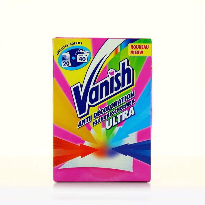 Vanish Lingettes Anti Décoloration : La Boite De 20