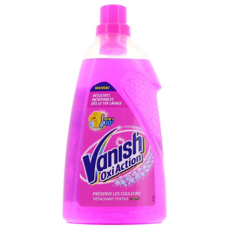Vanish Détachants Textile Gel Oxi Action Gold 30% : Le Bidon De 1,5 L