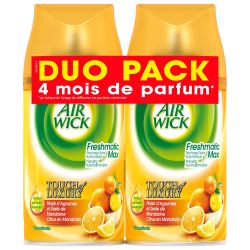 Air Wick Désodorisant Recharge Plaisir D'Agrume : Les 2 Sprays De 250 Ml