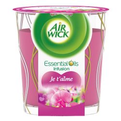 Airwick Air Wick Bougie Essential Oils Decorée Je T'Aime La De 150G
