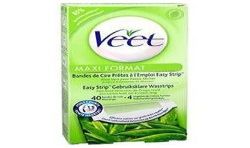 Veet Bandes De Cire Froide Peaux Sèches 40 Pièces