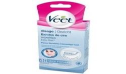 Veet Bandes De Cire Précision Easy Gelwax Visage : Les 40 + 4 Lingettes