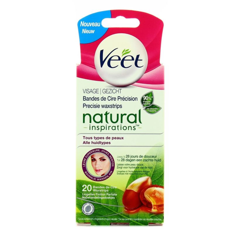 Veet Bandes Cire Vis.Argan X20
