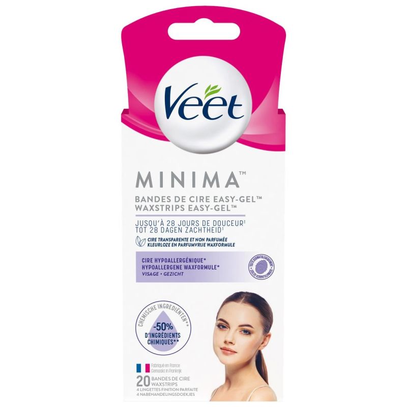 Veet Bande De Cire Visage : La Boîte 20 Bandes
