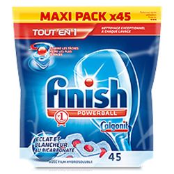Finish Tablettes Lave-Vaisselle Tout En 1 : Le Paquet De 45 - 734G