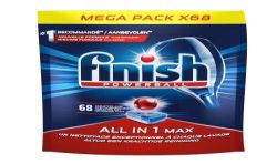 Finish Entretien Lave-Vaisselle All In One Max, 68 Tablettes : Le Paquet De