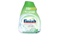 Finish Entretien Lave-Vaisselle Gel Lavage Power 0%, 60 Lavages : Le Flacon De 900Ml