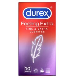 Durex Préservatif Feeling Extra : La Boîte De 10 Préservatifs