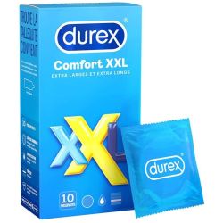 Durex Lot De 2 Préservatifs Comfort Xxl Extra Larges Et Longs 10 Pièces