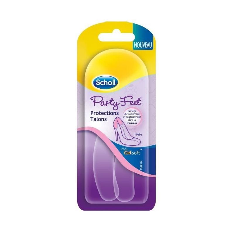 Scholl Lot De 6 Etuis 2 Semelles Gelsoft Protections Talons