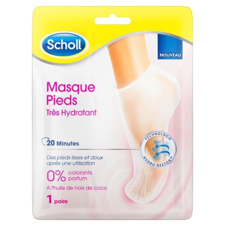 Scholl Masque Pieds Très Hydratant : La Paire