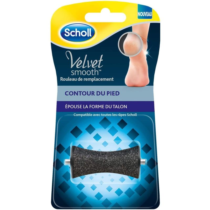 Scholl Lot De 3 Velvets Smooth Rouleau Remplacement Talon Contour Pied