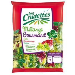 Crudettes Sachet Salade Gourm.70G C