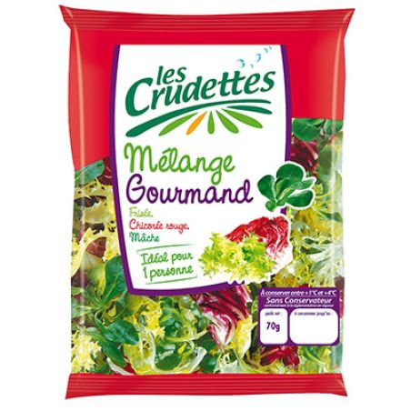 Crudettes Sachet Salade Gourm.70G C