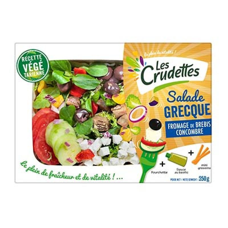Crudettes Salade Grecque 250G Crude