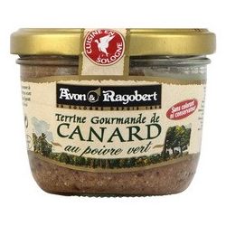 Avon & Ragobert Terrine Canard Au Poivre Vert : Le Bocal De 180 G