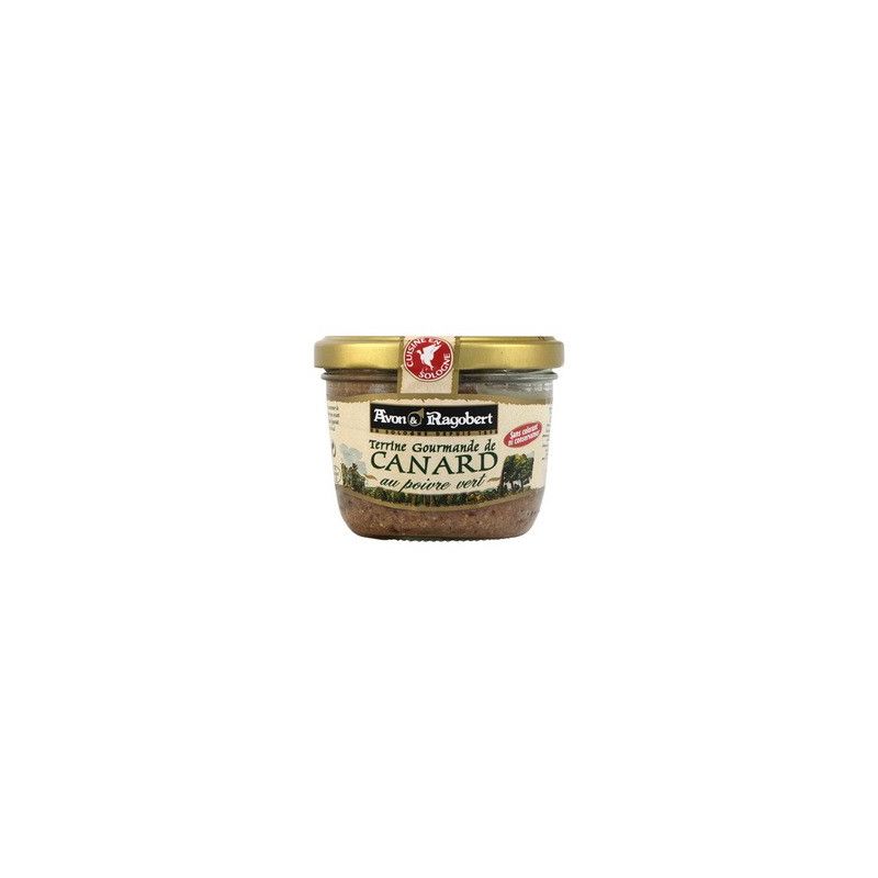 Avon & Ragobert Terrine Canard Au Poivre Vert : Le Bocal De 180 G