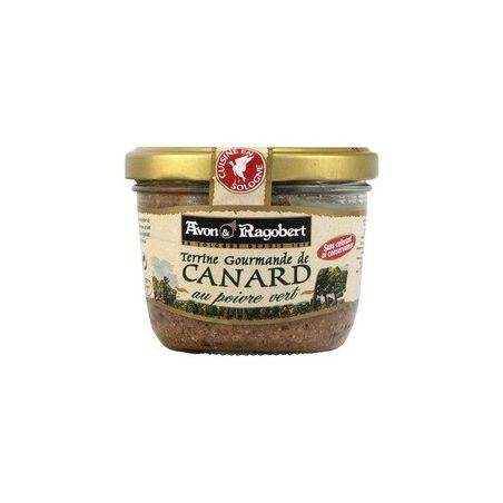 Avon & Ragobert Terrine Canard Au Poivre Vert : Le Bocal De 180 G