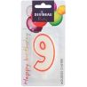 Devineau Bougie Chiffre No9 Avec Pied