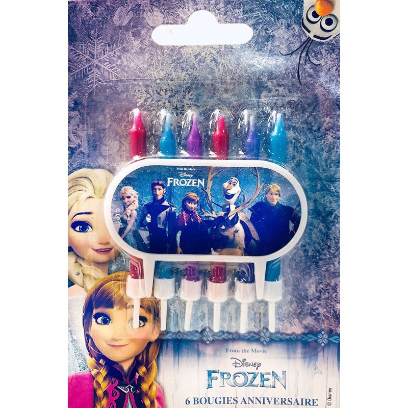 Devineau Disney 6 Bougies Bobeches Avec Plaque Déco Reine Des Neiges