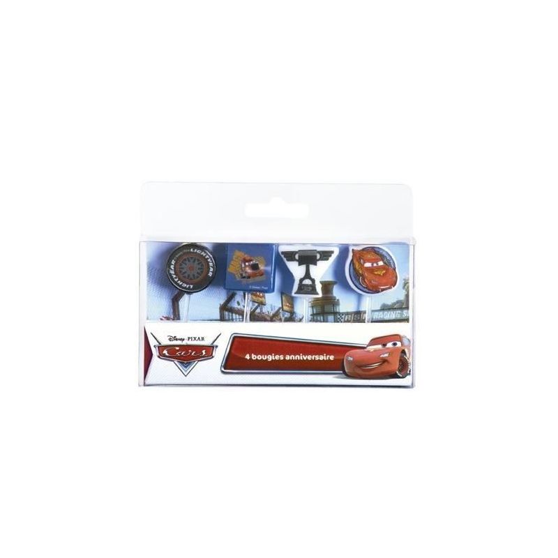 Disney Devineau 4 Bougies Sur Pics Cars