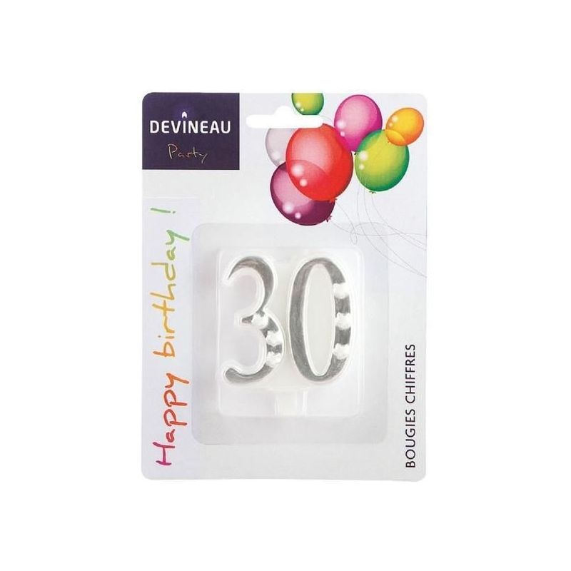 Devineau Blister Bougie Chiffre 30 Ans