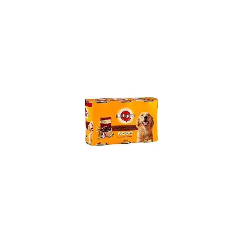 Pedigree Boites Pour Chiens Moyens Et Grands Aux Viandes : Les 3 De 1200 G