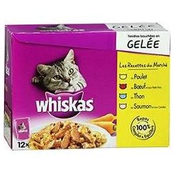 Whiskas Pâtée Pour Chat Assortiments : Les 12 Sachets De 100 G
