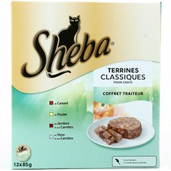 Sheba Pâtée Pour Chat Viandes : Les 12 Barquettes De 85 G