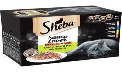 Sheba Barquettes Pour Chats Adultes Aux Viandes Et Poissons : Les 12 De 85 G