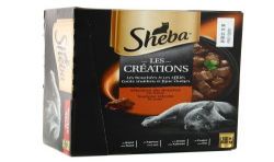 Sheba Pâtés Pour Chat En Sauce Sélection Du Boucher : La Boite De 12 Sachets 85G