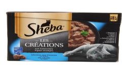 Sheba Pâté Pour Chat Aux Poissons : Le Pack De 12 Boites 85G